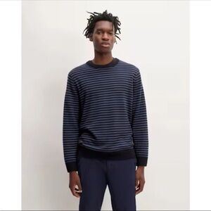 Everlane Men's Grade A Cashmere Sweater - Navy and Black